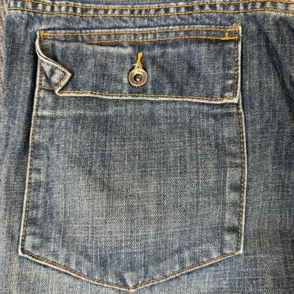 Banana Republic Utility Jeans Mens 35x30 Medium Wash Blue Cotton Button Fly